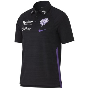 Hobart Hurricanes Short Sleeve Media Polo Mens