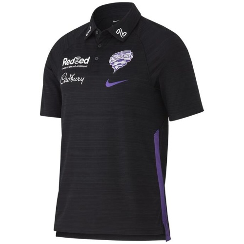 Hobart Hurricanes Short Sleeve Media Polo Mens