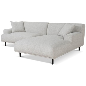 Jasleen Right Chaise Sofa - Clay Grey by Interior Secrets - AfterPay Available