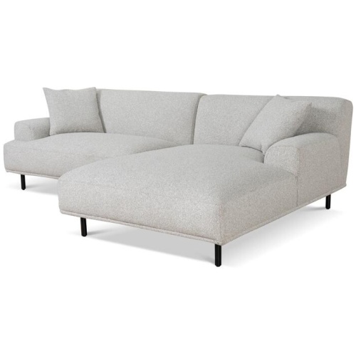 Jasleen Right Chaise Sofa - Clay Grey by Interior Secrets - AfterPay Available