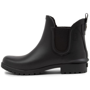Keds Rowan Rain Boot Ke Black Rubber Black Boots Womens Shoes Casual Ankle Boots