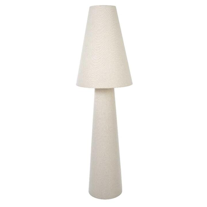 Khamba Floor Lamp - Natural Linen by Interior Secrets - AfterPay Available