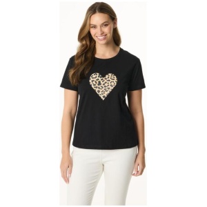 Khoko Collection Woman's Crew Neck Cotton Print Tee