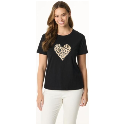 Khoko Collection Woman's Crew Neck Cotton Print Tee