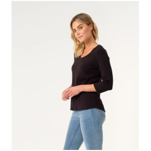 Khoko Collection Women's Scoop Neck 3/4 Sleeve Tee