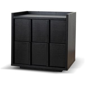 Kobus 50cm Bedside Table - Black by Interior Secrets - AfterPay Available