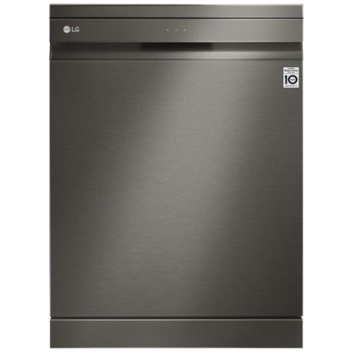 LG 60cm QuadWash TrueSteam Freestanding Dishwasher - Black Stainless Steel