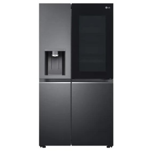 LG 635 Litre Side By Side Fridge - Matte Black