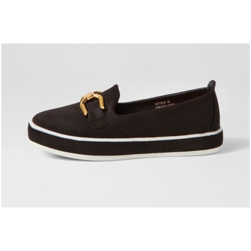 Laguna Quays Natyia Lq Black Microsuede Black Shoes Womens Shoes Casual Flat Shoes