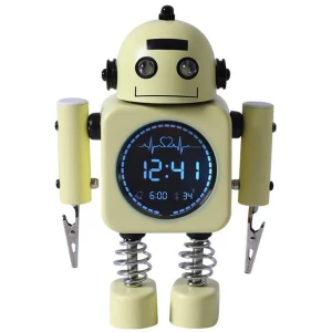 Laser Kids Robot Alarm Clock - Yellow