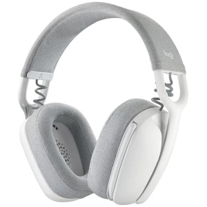 Logitech Zone Vibe 100 Wireless Over the Ear Headphones - Off White