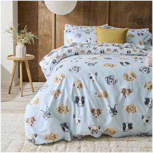 Lucky Flannelette Quilt Cover - Queen