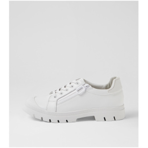 Midas Seeof Mi White White Leather Multi White White Sneakers Womens Shoes Casual Casual Sneakers