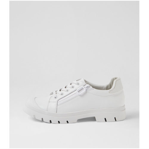 Midas Seeof Mi White White Leather Multi White White Sneakers Womens Shoes Casual Casual Sneakers