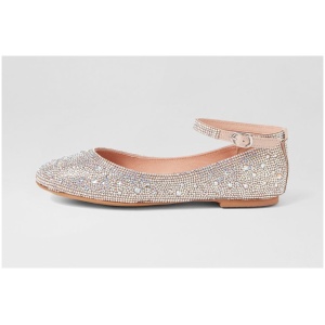 Mollini Betinna Mo Silver Jewels Silver Shoes Womens Shoes Dress Flat Shoes