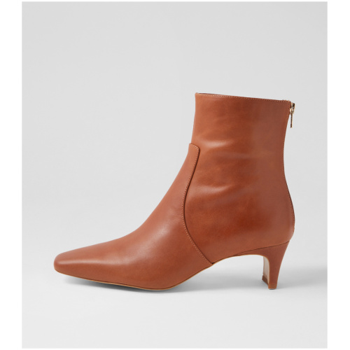 Mollini Darhl Mo Deep Tan Leather Deep Tan Boots Womens Shoes Casual Ankle Boots