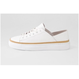 Mollini Ollov Mo White Leather White Sneakers Womens Shoes Casual Casual Sneakers