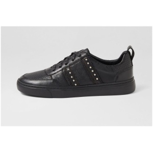 Mollini Ostud Mo Black Black Sole Leather Black Black Sole Sneakers Womens Shoes Casual Casual Sneakers