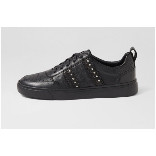 Mollini Ostud Mo Black Black Sole Leather Black Black Sole Sneakers Womens Shoes Casual Casual Sneakers