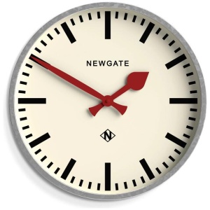 Newgate Universal Wall Clock Railway Dial Galvanised