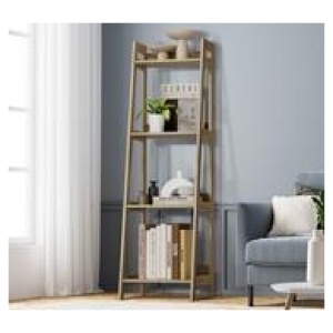 Nilo 4 Shelf Bookshelf Neutral