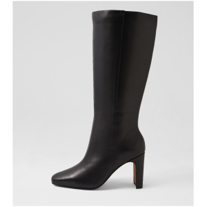 Nude Clara Nu Black Leather Black Boots Womens Shoes Casual Long Boots