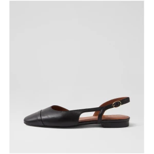 Nude Tillie Nu Black Leather Black Shoes Womens Shoes Casual Flat Shoes