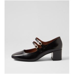 Nude Willow Ii Nu Black Patent Leather Black Shoes Womens Shoes Casual Heeled Shoes