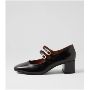 Nude Willow Ii Nu Black Patent Leather Black Shoes Womens Shoes Casual Heeled Shoes