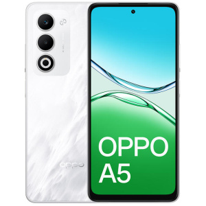 OPPO A5 4G (Dual Sim, 128GB/6GB, Launch Offer: Enco Buds3) - Mist White