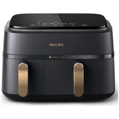 Philips 3000 Series Dual Basket Airfryer - Black