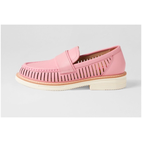 Rollie Loafer Rise Vent Rl Pink Pop Leather Pink Pop Shoes Womens Shoes Casual Flat Shoes