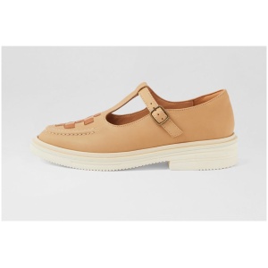 Rollie T Bar Rise Rl Soft Tan Leather Soft Tan Shoes Womens Shoes Casual Flat Shoes