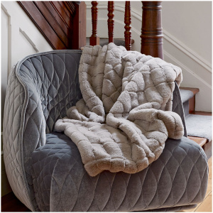 Sable Faux Fur Throw