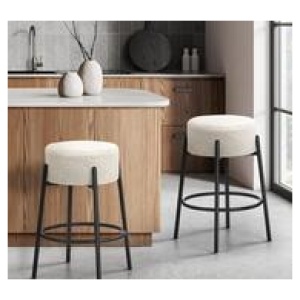 Set Of 2 Aslan Bar Stool White