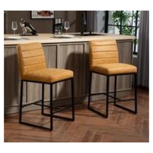 Set Of 2 Axl Bar Stool Brown