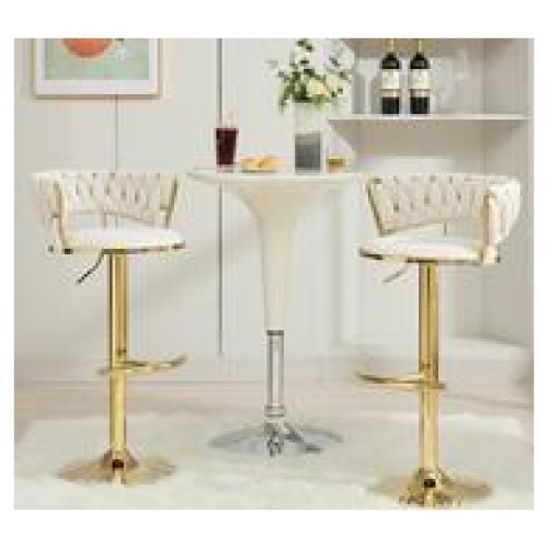 Set Of 2 Selene Bar Stools Neutral