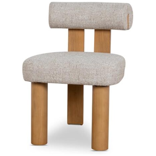 Set of 2 - Remy Natural Dining Chair - Pale Beige by Interior Secrets - AfterPay Available