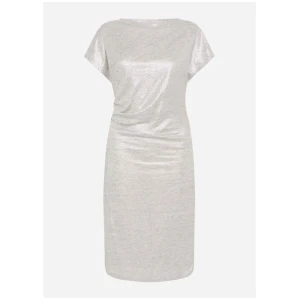 Shine Again Foil Linen Dress