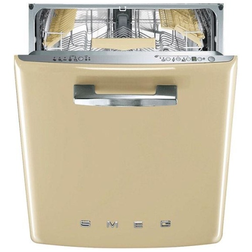 Smeg 60cm Retro Style Dishwasher - Panna Cream