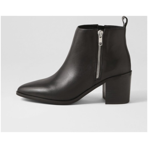 Sol Sana Luca Boot Ss Black Leather Black Boots Womens Shoes Casual Ankle Boots