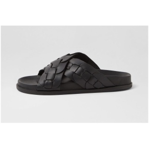 Sol Sana Santigold Ss Black Leather Black Sandals Womens Shoes Casual Sandals Flat Sandals