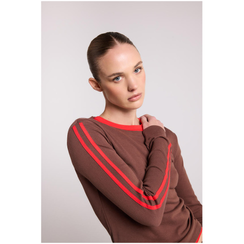Stylerunner MK x SR Perry Crew Neck Long Sleeve Tee Hazelnut