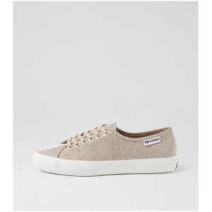 Superga 3750 Jersey Lame Leggera S9 Platinum Canvas Platinum Sneakers Womens Shoes Casual Casual Sneakers