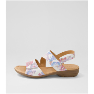 Supersoft Bills Su White Medley Gum Sole Suede White Medley Gum Sole Sandals Womens Shoes Casual Sandals Flat Sandals