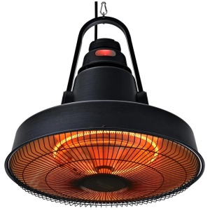 THERMOMATE 1500W Hanging Outdoor Electric Patio Heater, Radiant Carbon Fiber Element, with Remote Control