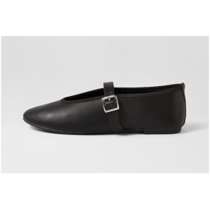 Therapy Amina Th Black Smooth Black Shoes Womens Shoes Casual Flat Shoes