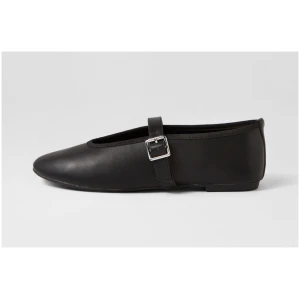 Therapy Amina Th Black Smooth Black Shoes Womens Shoes Casual Flat Shoes