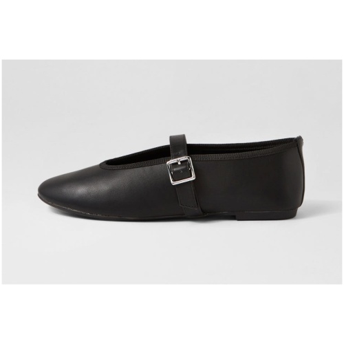 Therapy Amina Th Black Smooth Black Shoes Womens Shoes Casual Flat Shoes