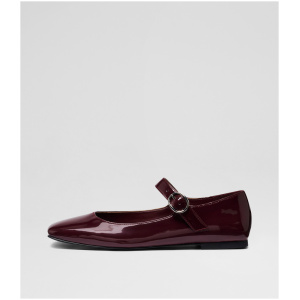Therapy Gracee Th Bordeaux Patent Pu Bordeaux Shoes Womens Shoes Dress Casual Flat Shoes